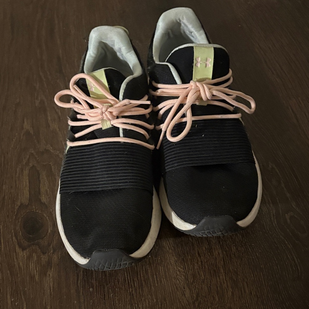 Under Armour Black and Pink Athletic Shoes